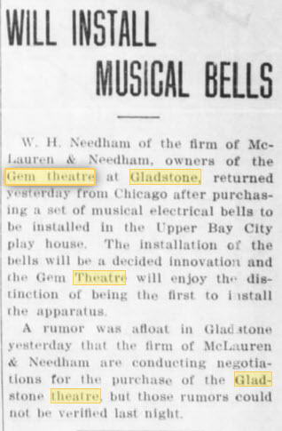 Gem Theatre - 21 APR 1911 ARTICLE
